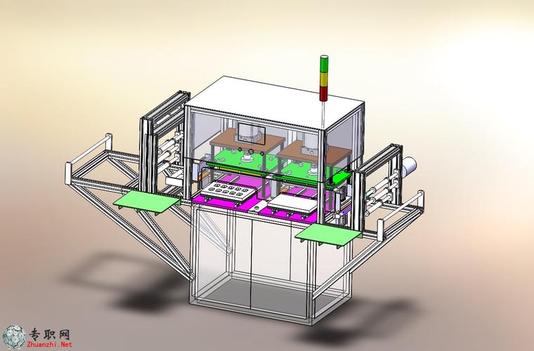 双工位热压机,非标自动化设备3d模型_solidworks设计_sldprt/sldasm